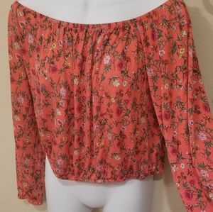 H&M Coachella Floral crop top